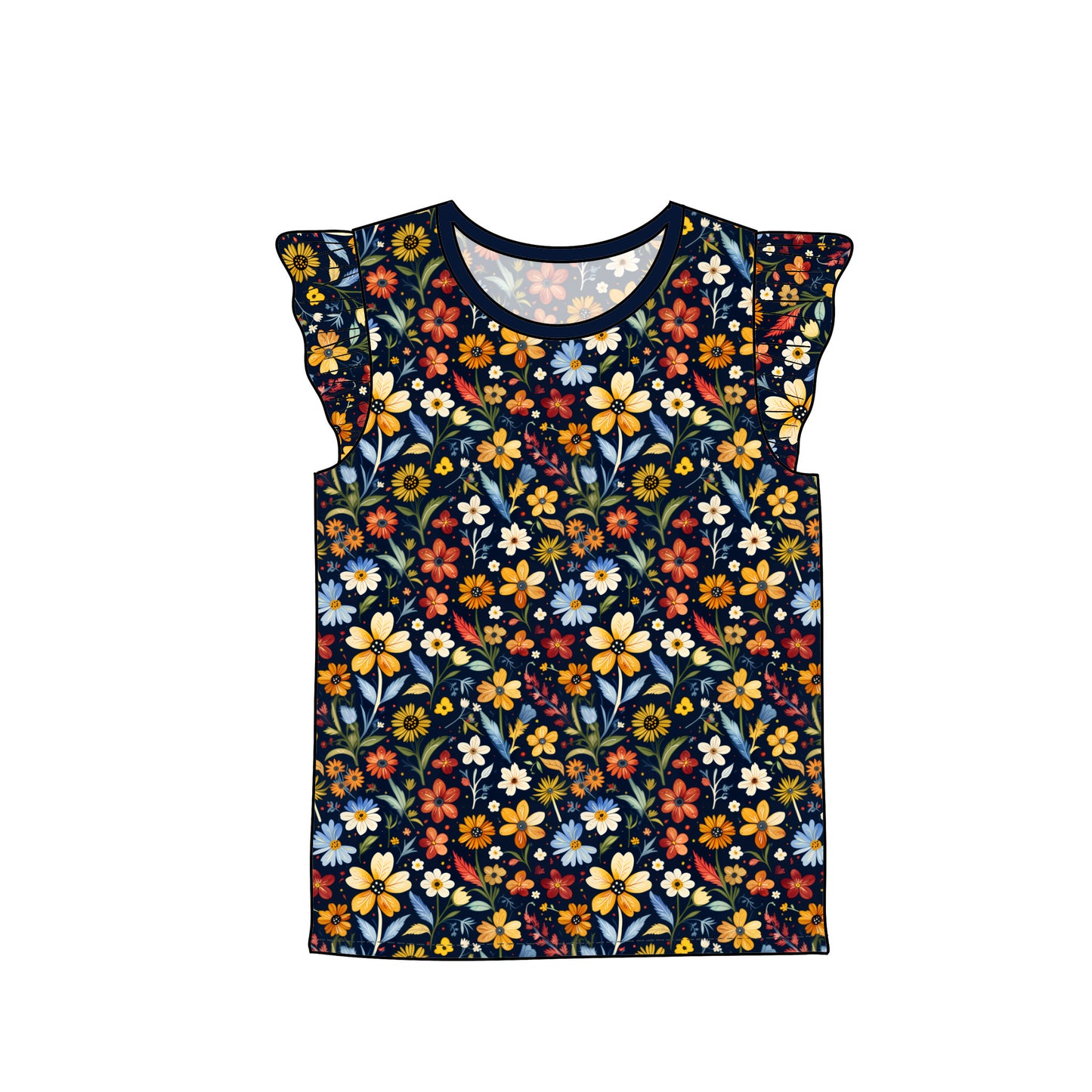 RTS Flutter Sleeve Tee - Wild As A Flower