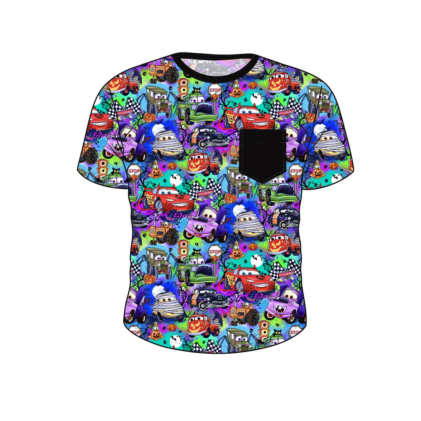 SEPT Pre-Order Bamboo Short Sleeve Pocket Tee - Wheel-oween