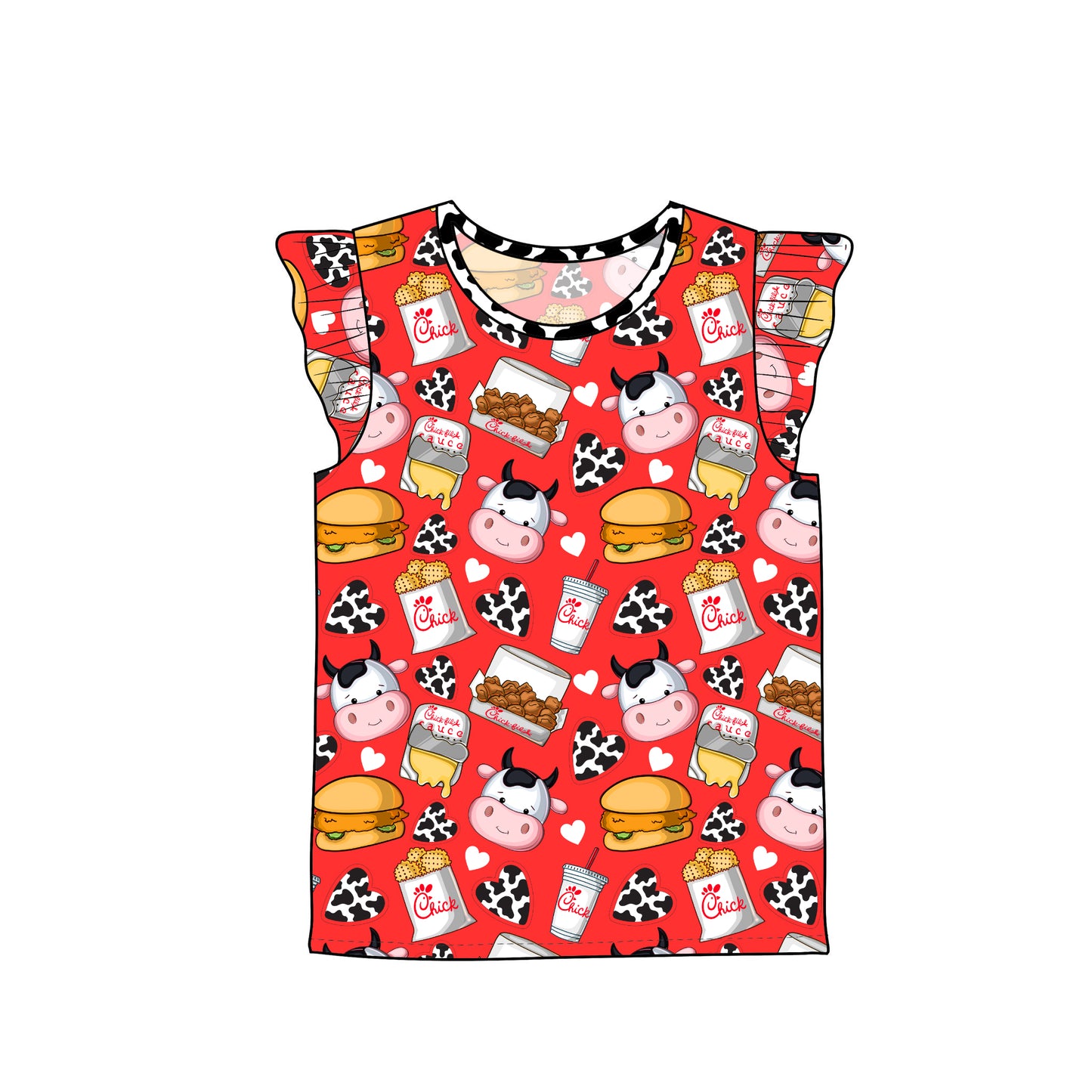 RTS Flutter Sleeve Tee - Chikn