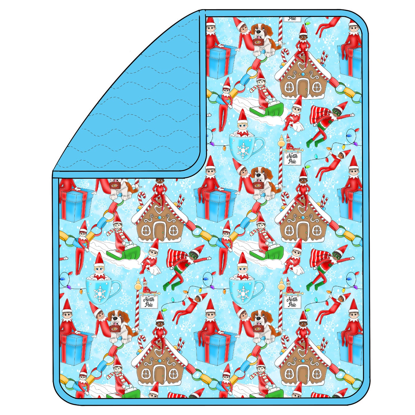 RTS Triple Layer Quilted Bamboo Blanket - Elfie