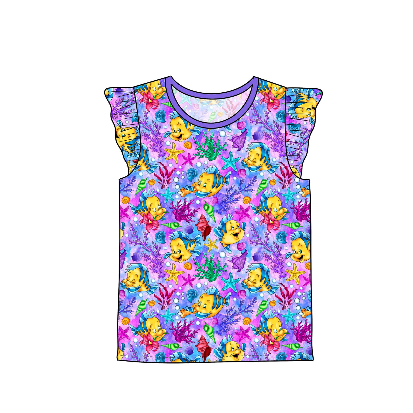 RTS Flutter Sleeve Tee - Flounder (Gadgets and Gizmos)