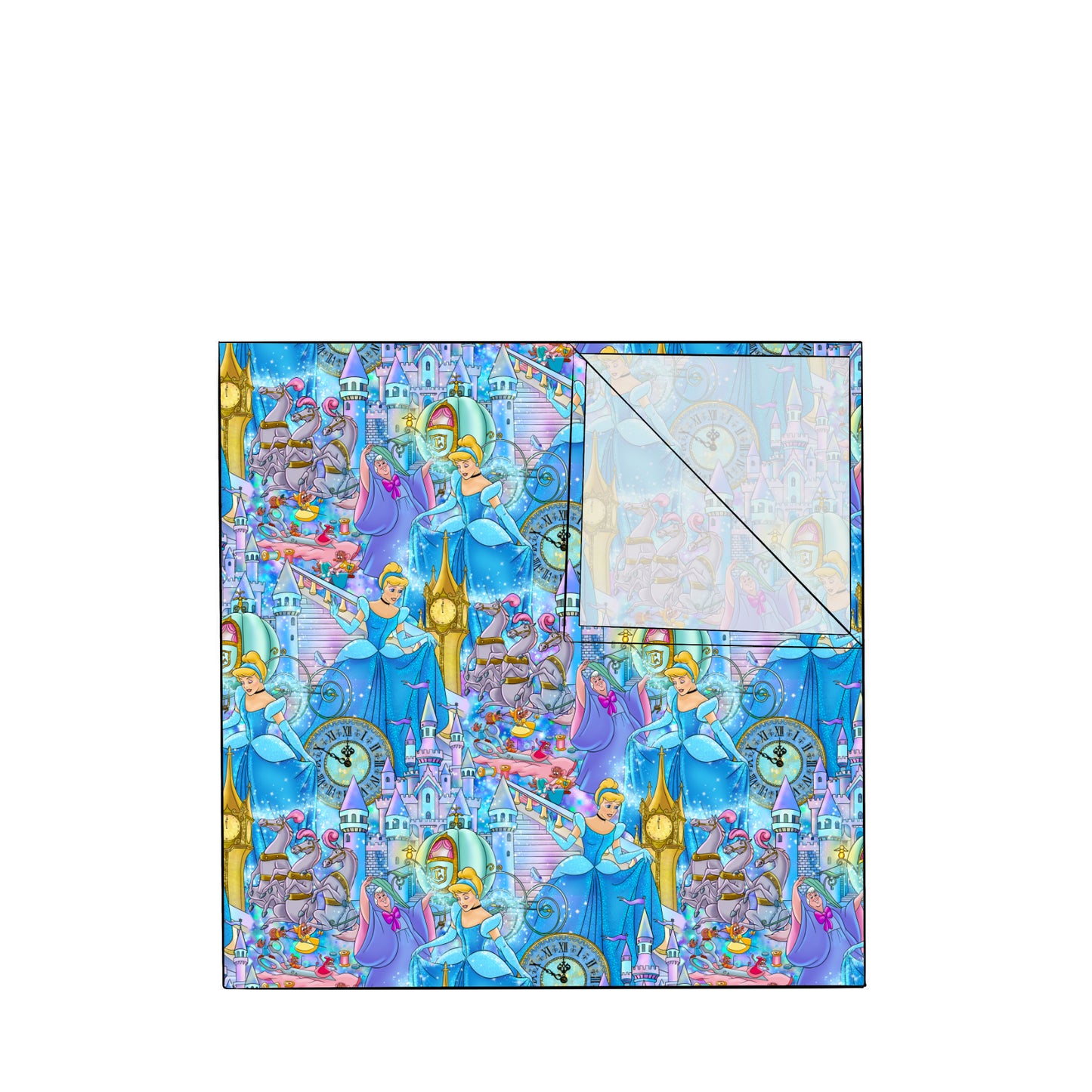 FEB Pre-order Bamboo Swaddle w/ FREE BOW!! - Glass Slipper