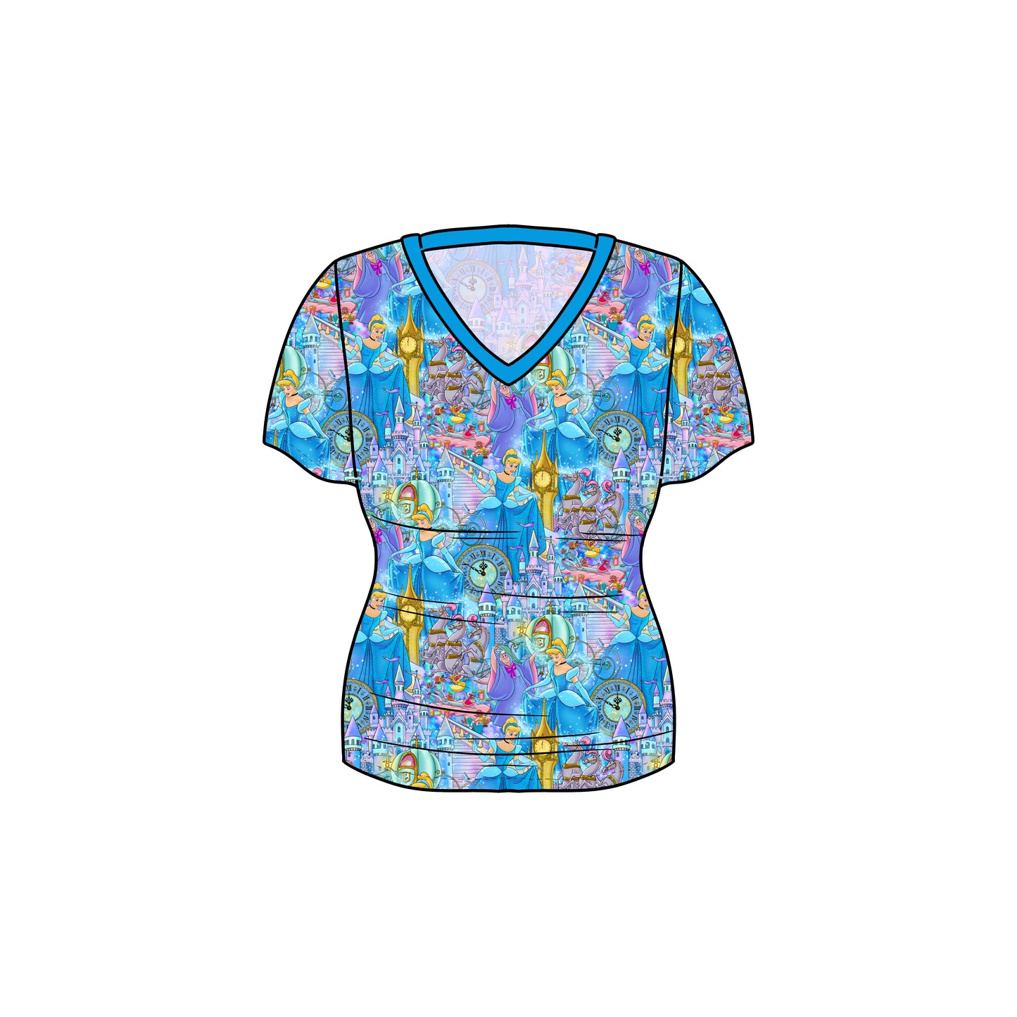 FEB Pre-Order Women's Oversized V-Neck Tee - Glass Slipper