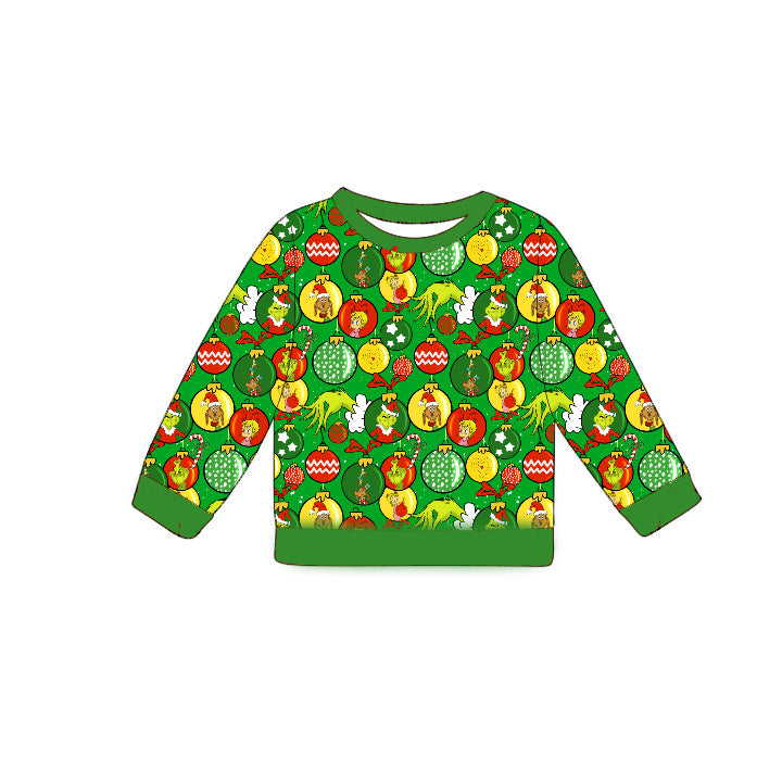 Nov Pre-order ADULT Crew Neck Pullover - Green Balls