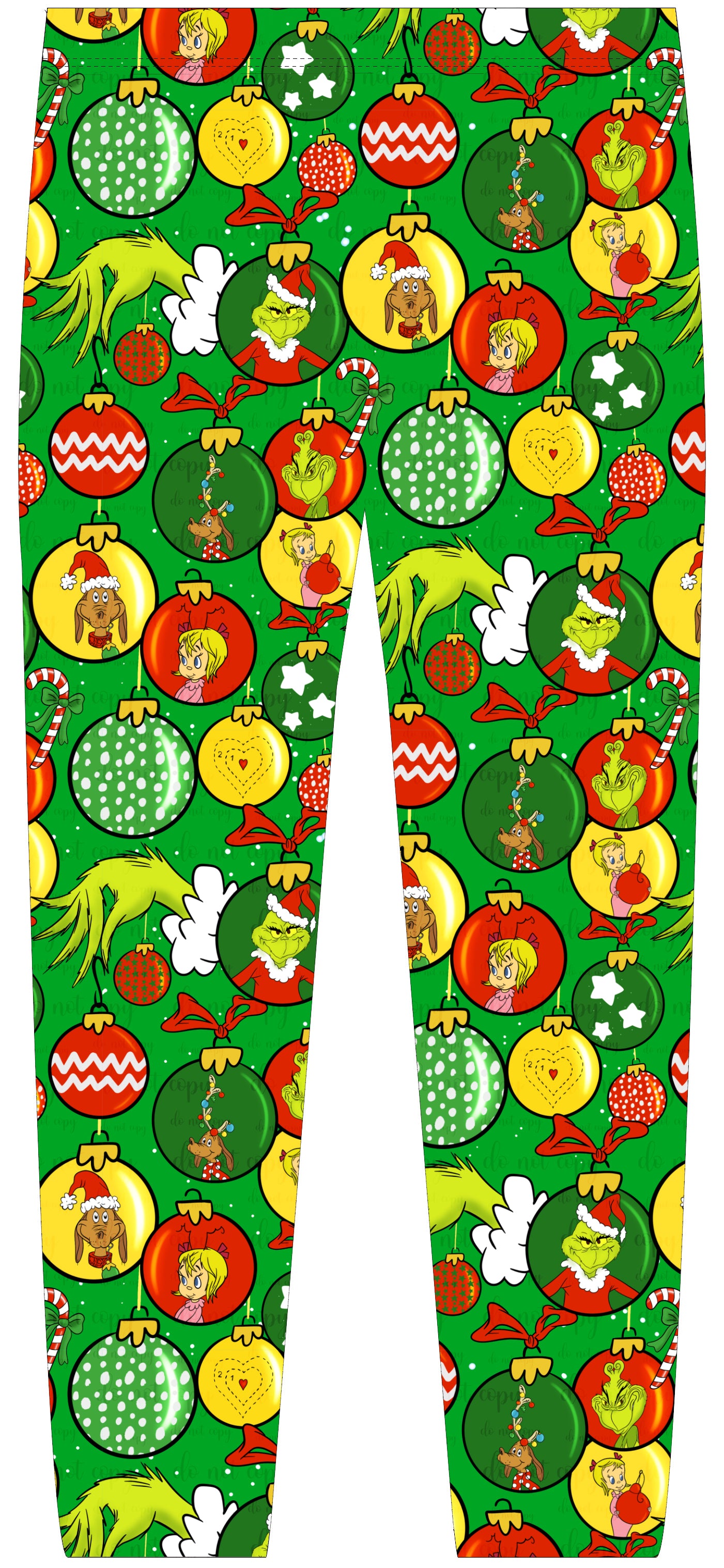 Nov Pre-order Girls Leggings - Green Balls