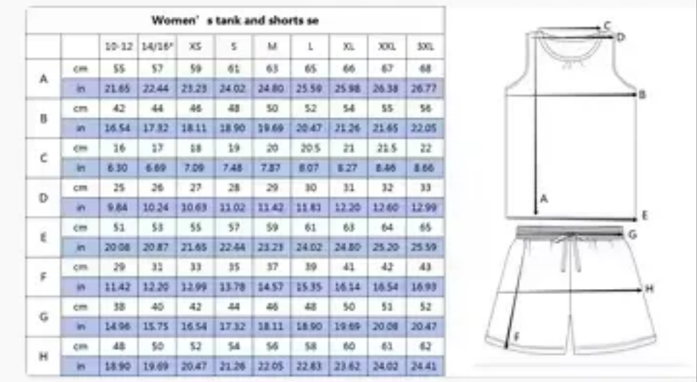 RTS Tank and Shorts Set - Upside Down
