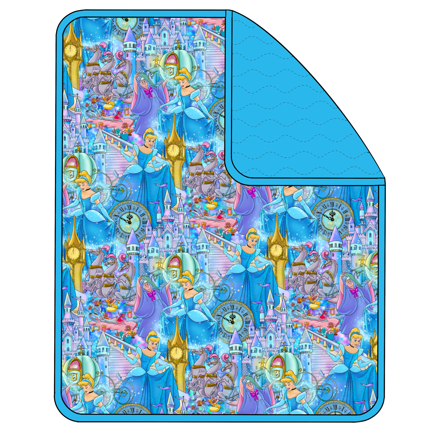 FEB Pre-Order Triple Layer Quilted Bamboo Blanket - Glass Slipper