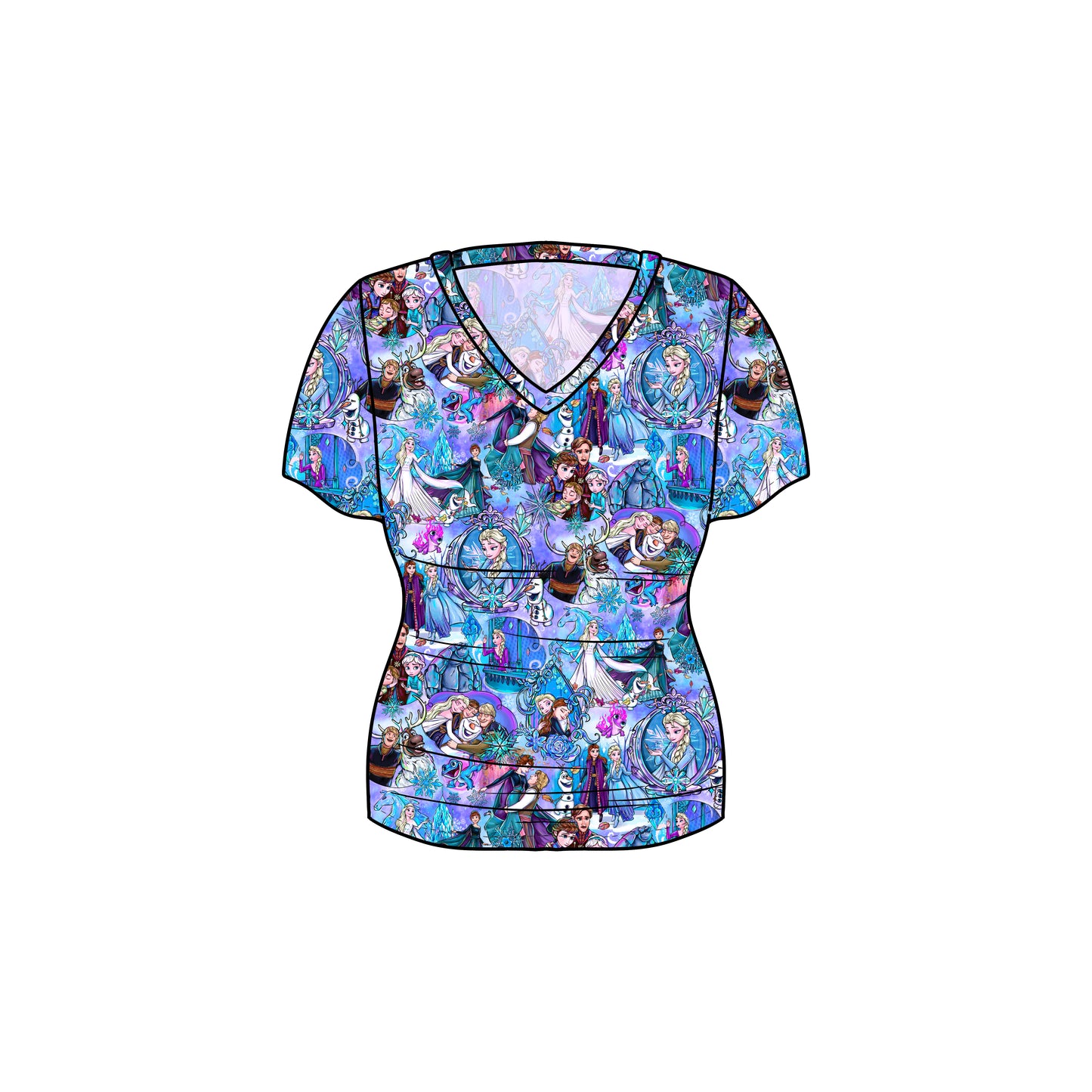 RTS Bamboo Adult V-Neck Tee - Let It Go Rerun
