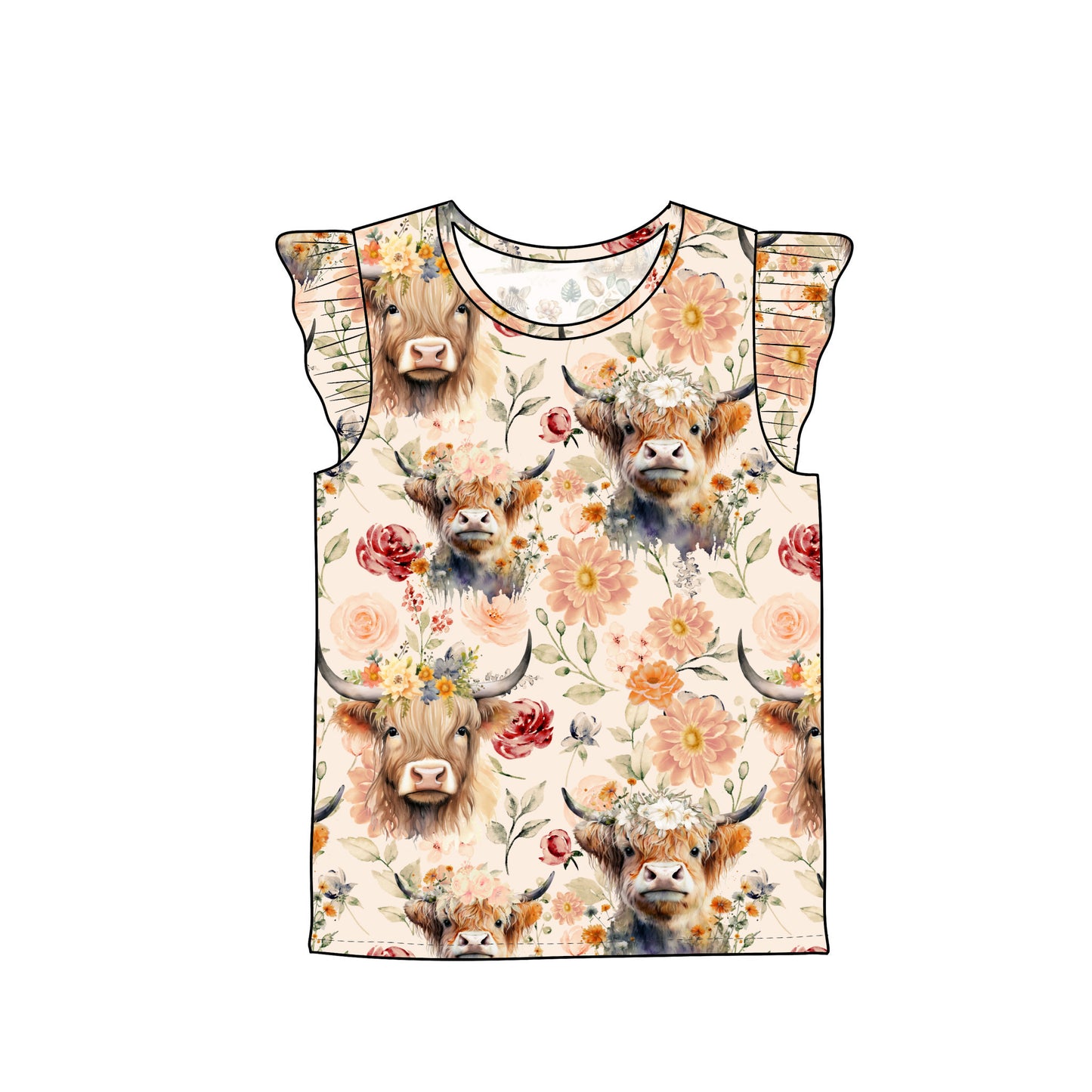 RTS Flutter Sleeve Tee - Moody