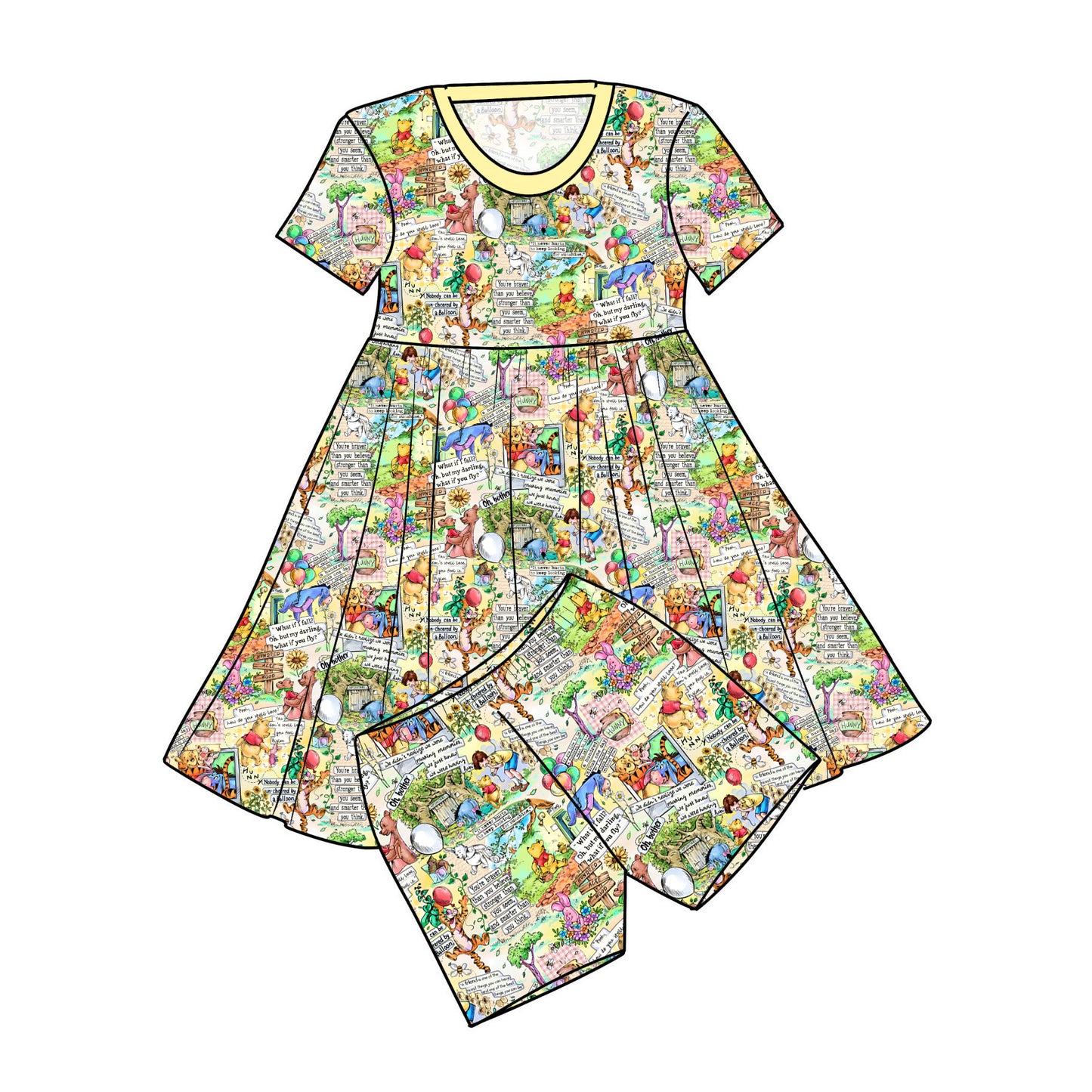 RTS Bamboo Twirl with Shorts - Beary Classic