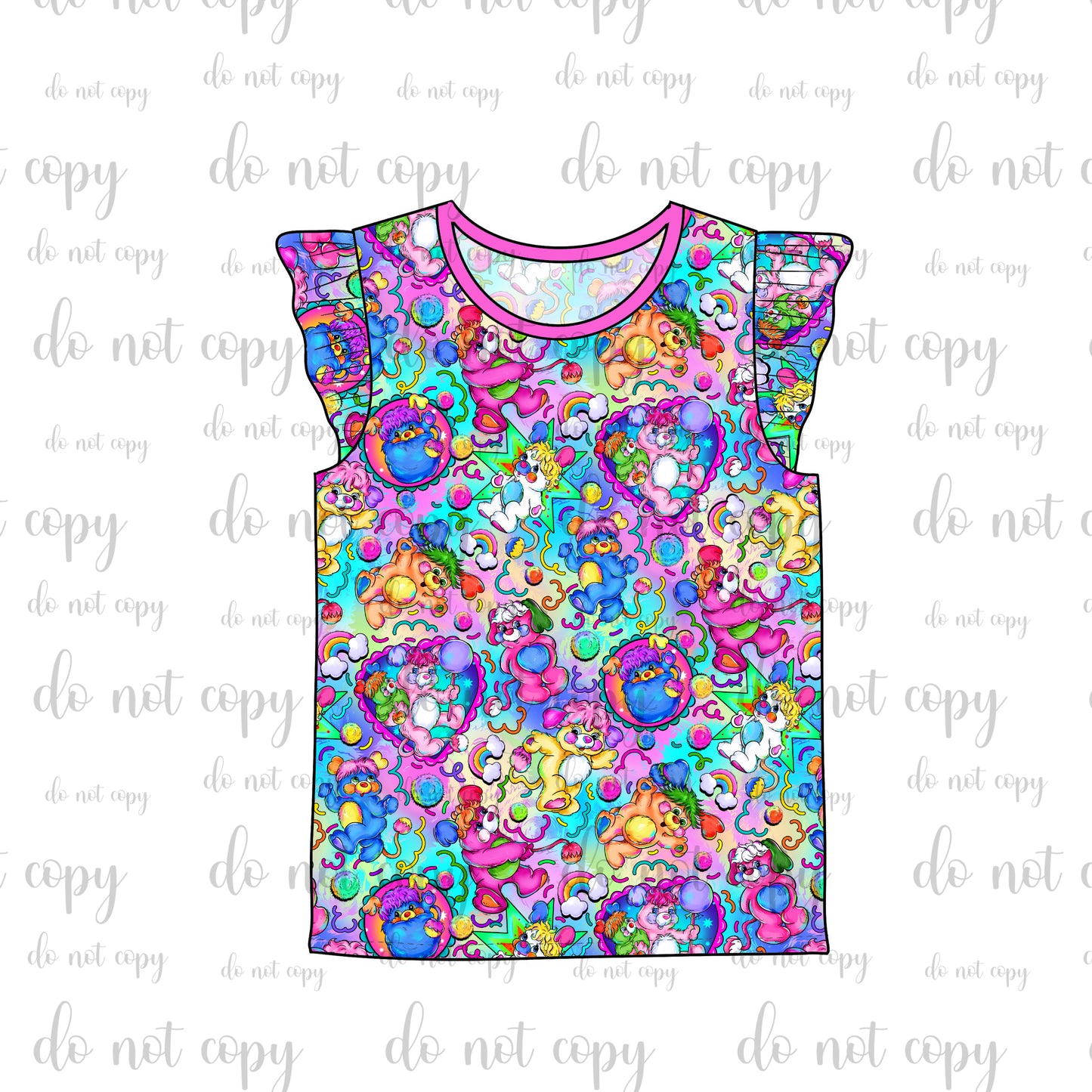 RTS Flutter Sleeve Tee - Popples