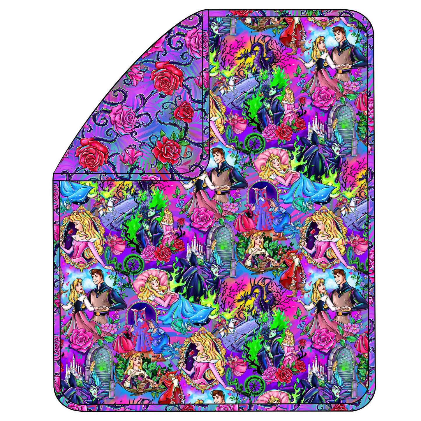 RTS 50x60 Triple Layer Quilted Bamboo Blanket - Aurora