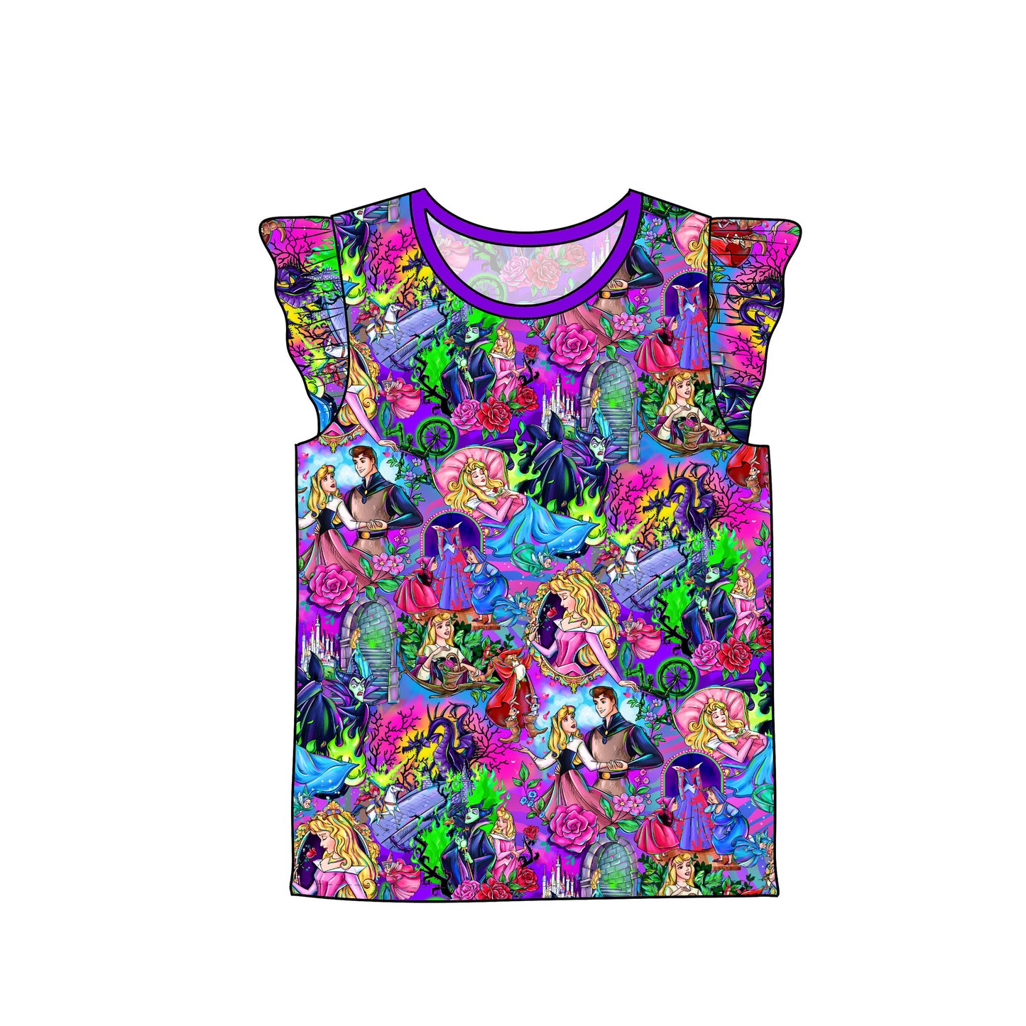 RTS Flutter Sleeve Tee - Aurora