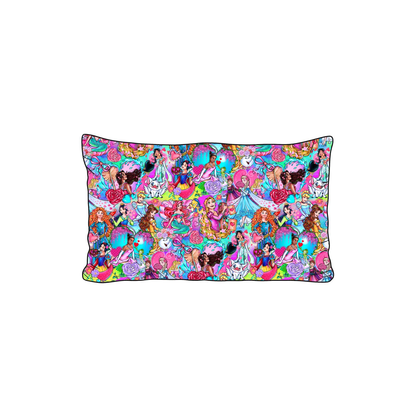 Feb Pre-Order Bamboo Pillowcase - Valentines Princesses
