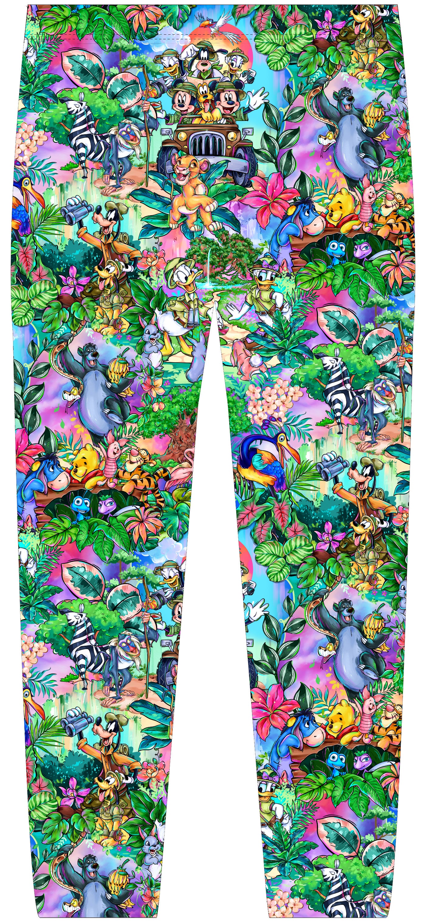 RTS Girl's Leggings - Animal Safari
