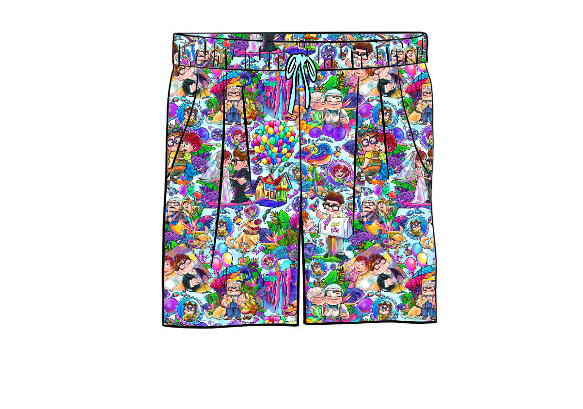 SUMMER SALE! RTS Men's Bamboo Shorts - Grape Soda