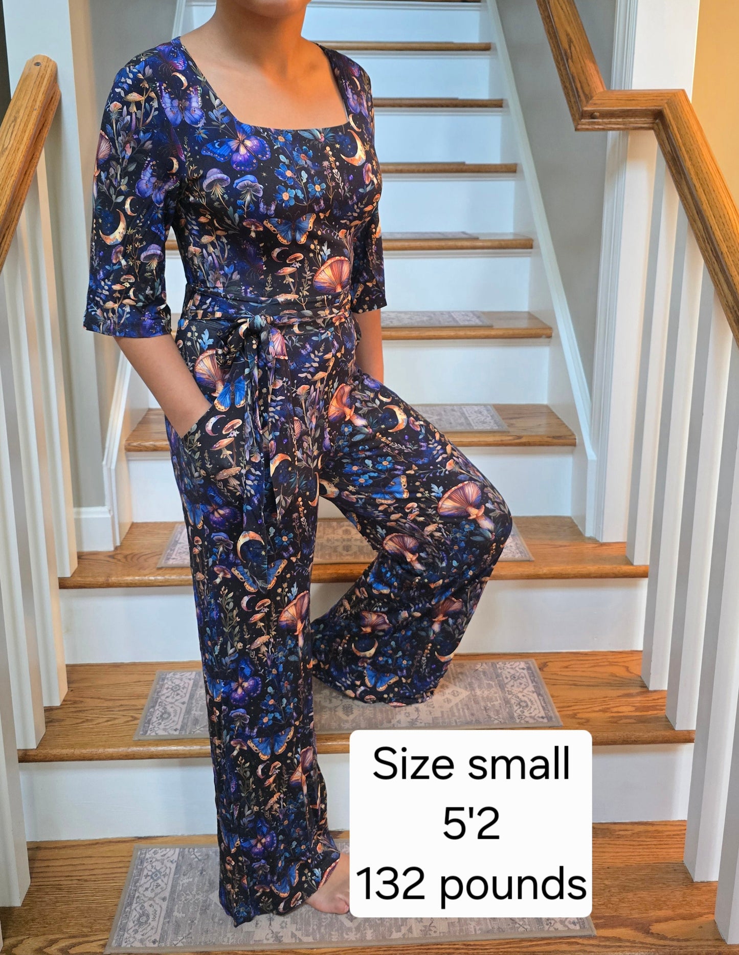 RTS Bamboo Adult Jumpsuit - Magical Mushroom
