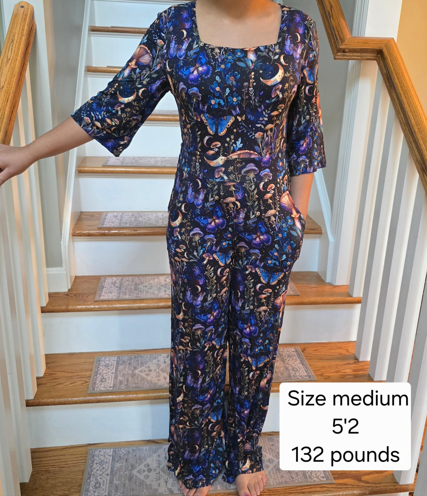RTS Bamboo Adult Jumpsuit - Magical Mushroom