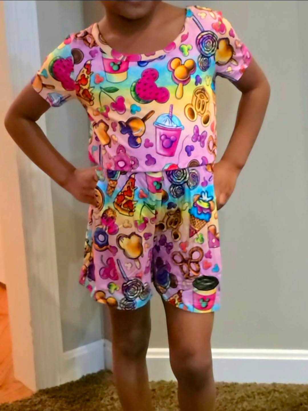 RTS Snacks Shorts Romper