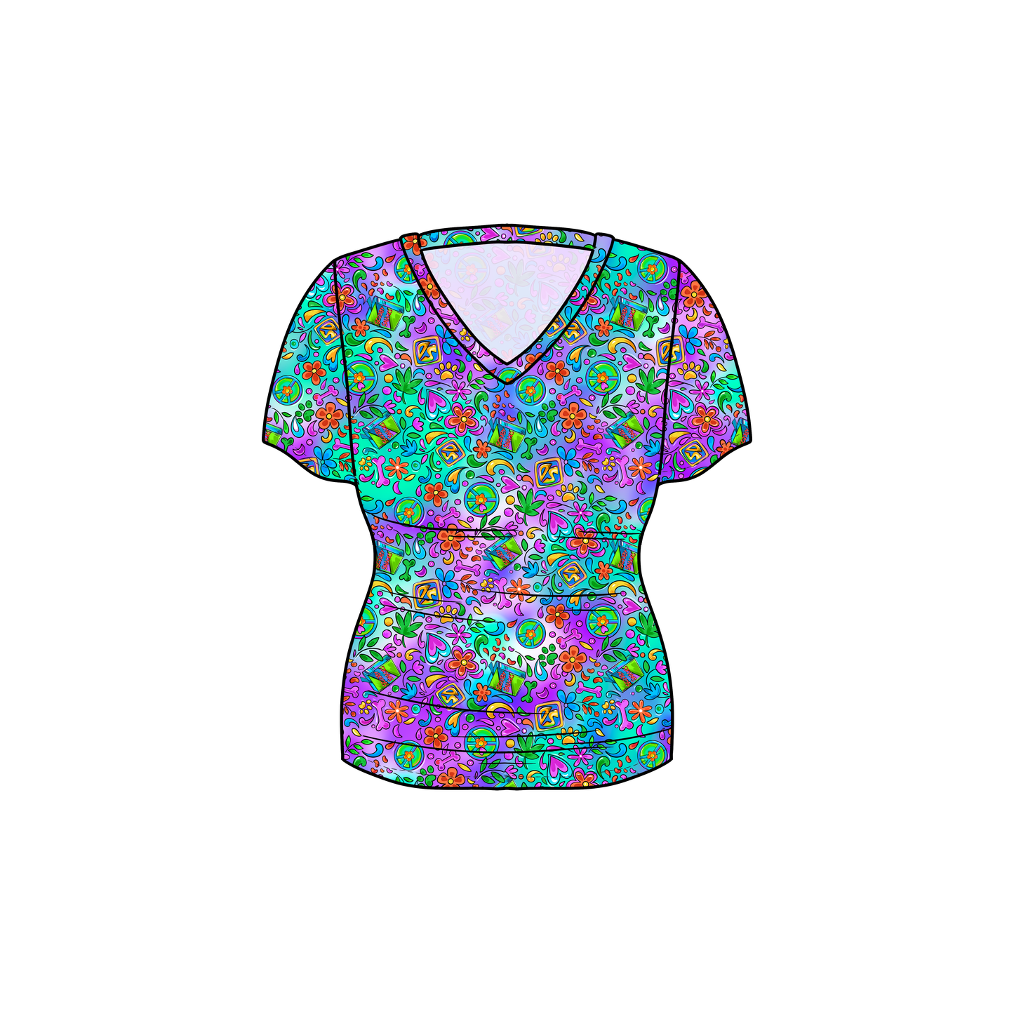 RTS Bamboo Adult V-Neck Tee - Where Are You? (cood)