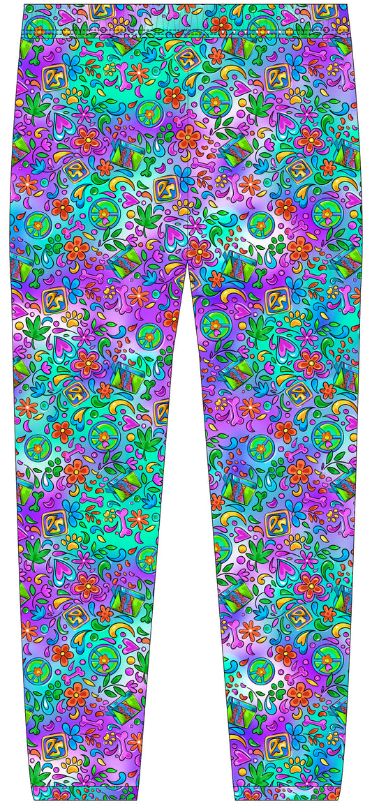 RTS Girl's Leggings - Where Are You? (coord)