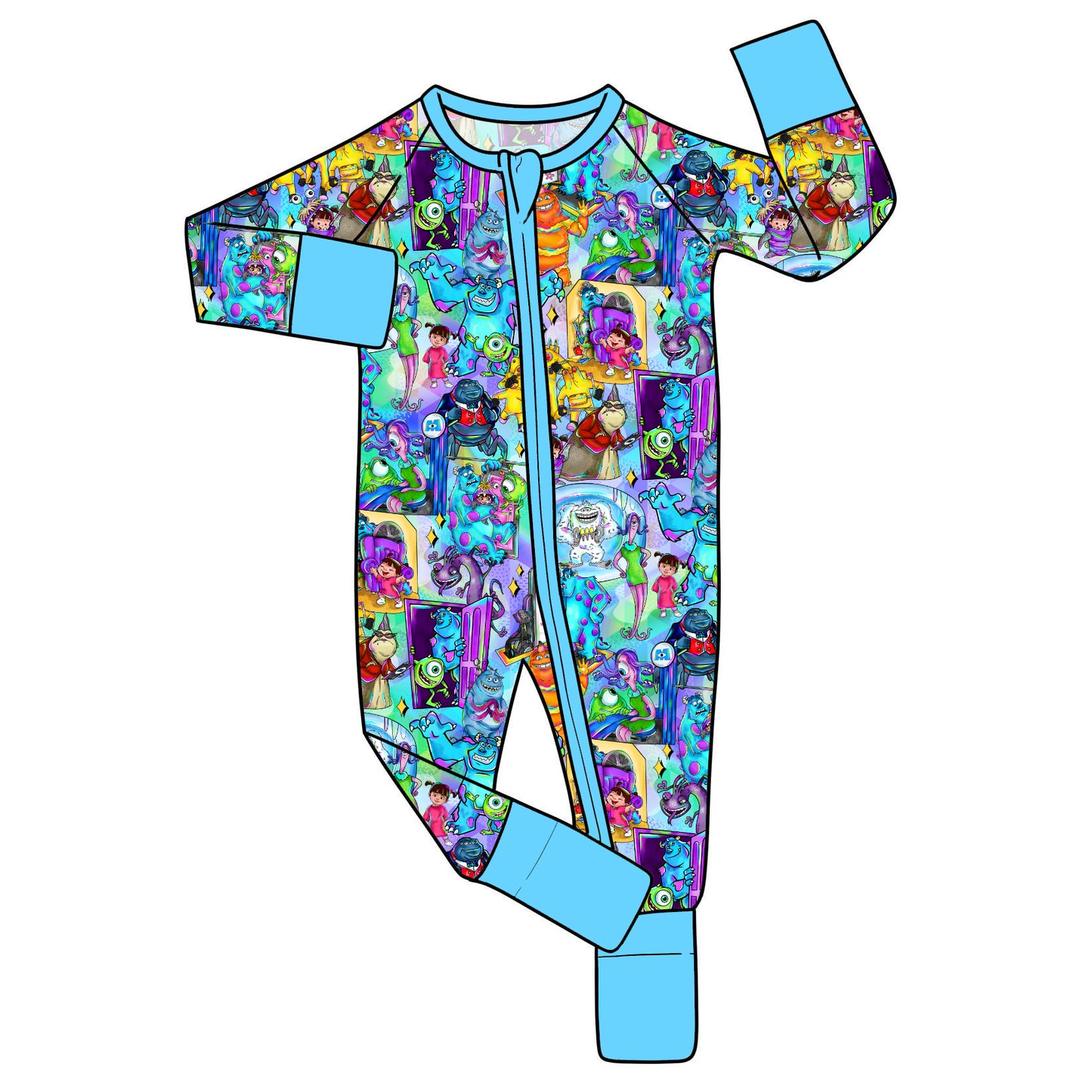 May Pre-Order Bamboo Convertible Zip Romper - 2319