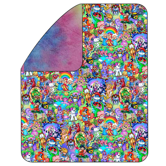 RTS 60x85 BAMBOO/Plush Blanket - 80s Baby