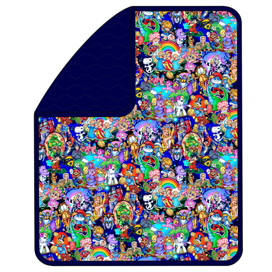 RTS ADULT 60x80 Triple Layer Quilted Blanket - 80s Baby