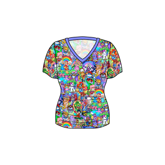 RTS Bamboo Adult V-Neck Tee - 80s Baby
