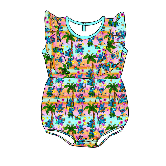 RTS Bamboo Bubble Romper - Aloha Summer