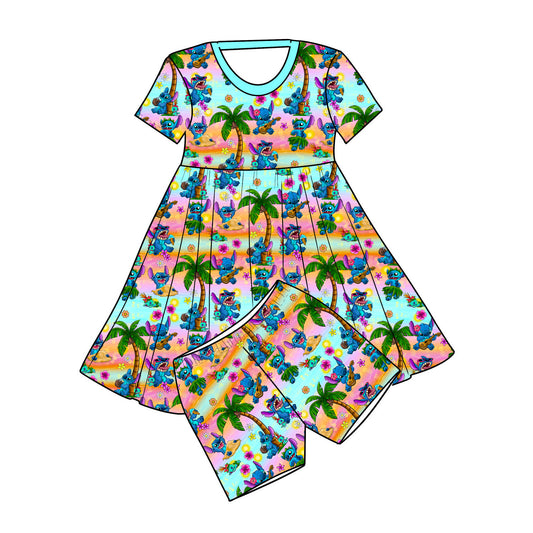 RTS Bamboo Twirl with Shorts - Aloha Summer