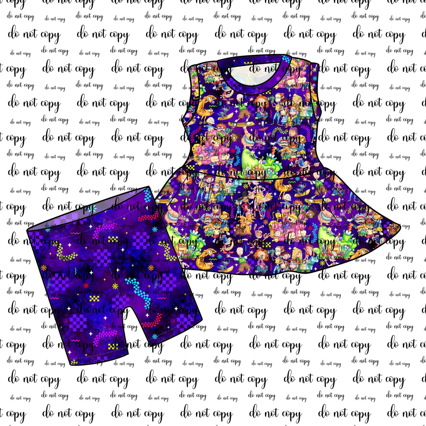 May Pre-Order Sleeveless Peplum and Shorts - Gen Z