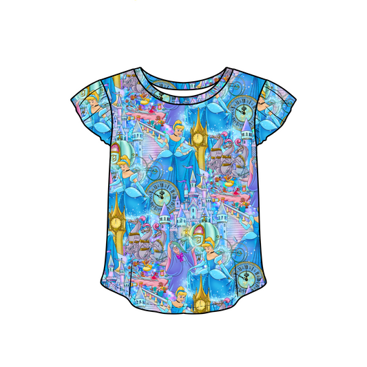 RTS Flutter Sleeve Tee - Glass Slipper