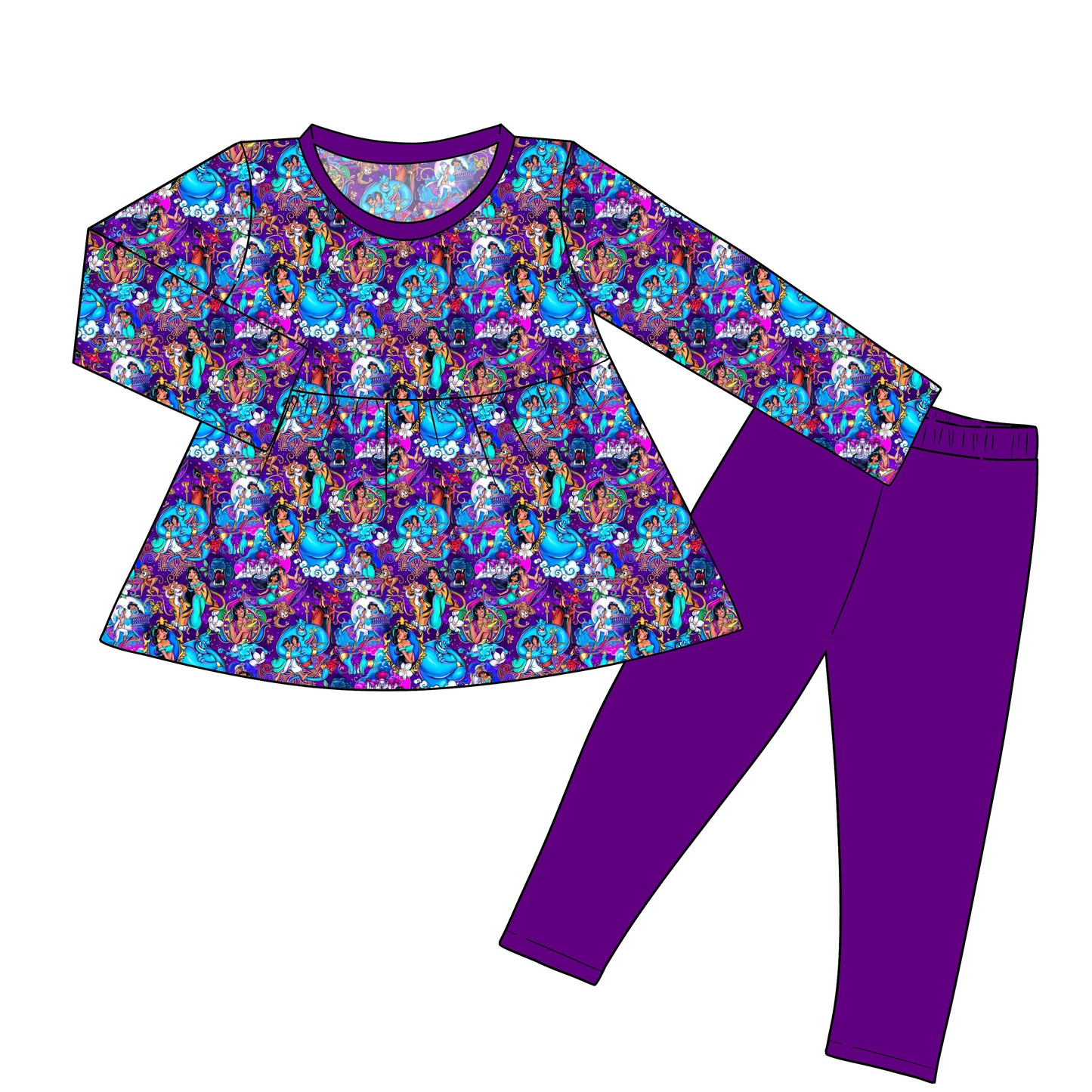 RTS Peplum and Leggings - A Whole New World