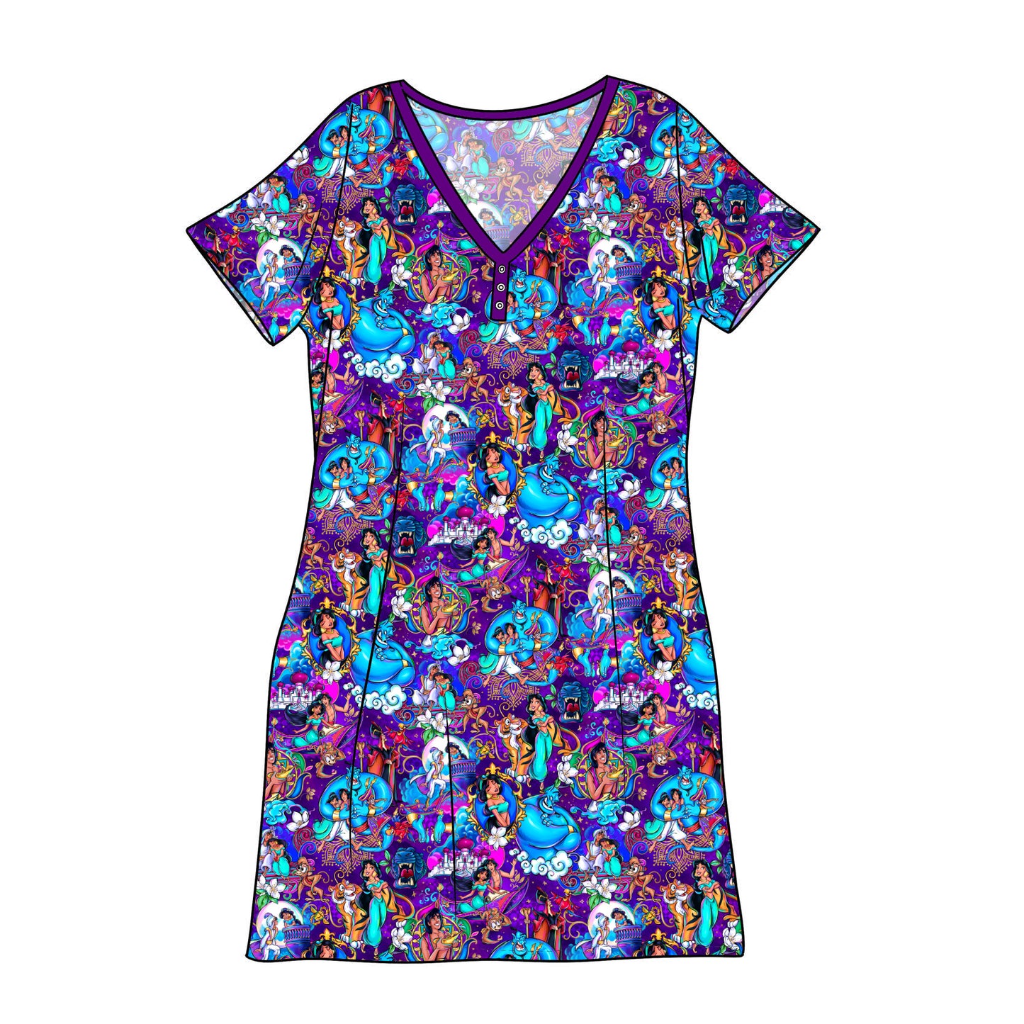 RTS Bamboo Adult Sleep Gown - A Whole New World