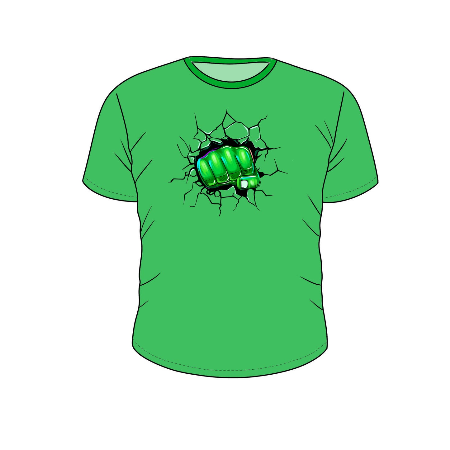RTS Bamboo Adult Oversized Graphic Tee - Hulk Smash