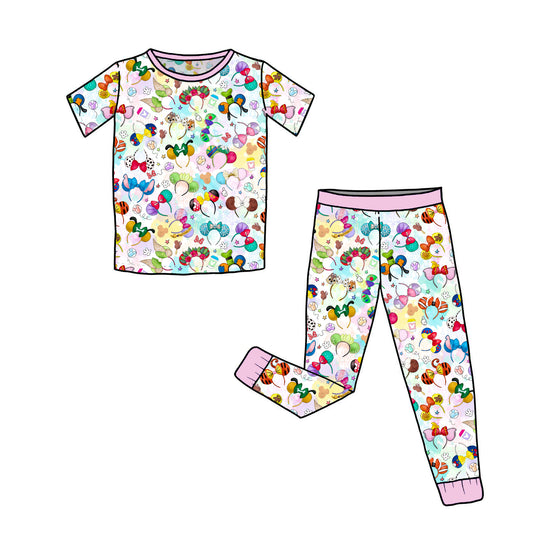 May Pre-order Bamboo Short Sleeve and Pants Pajama Set - All Ears