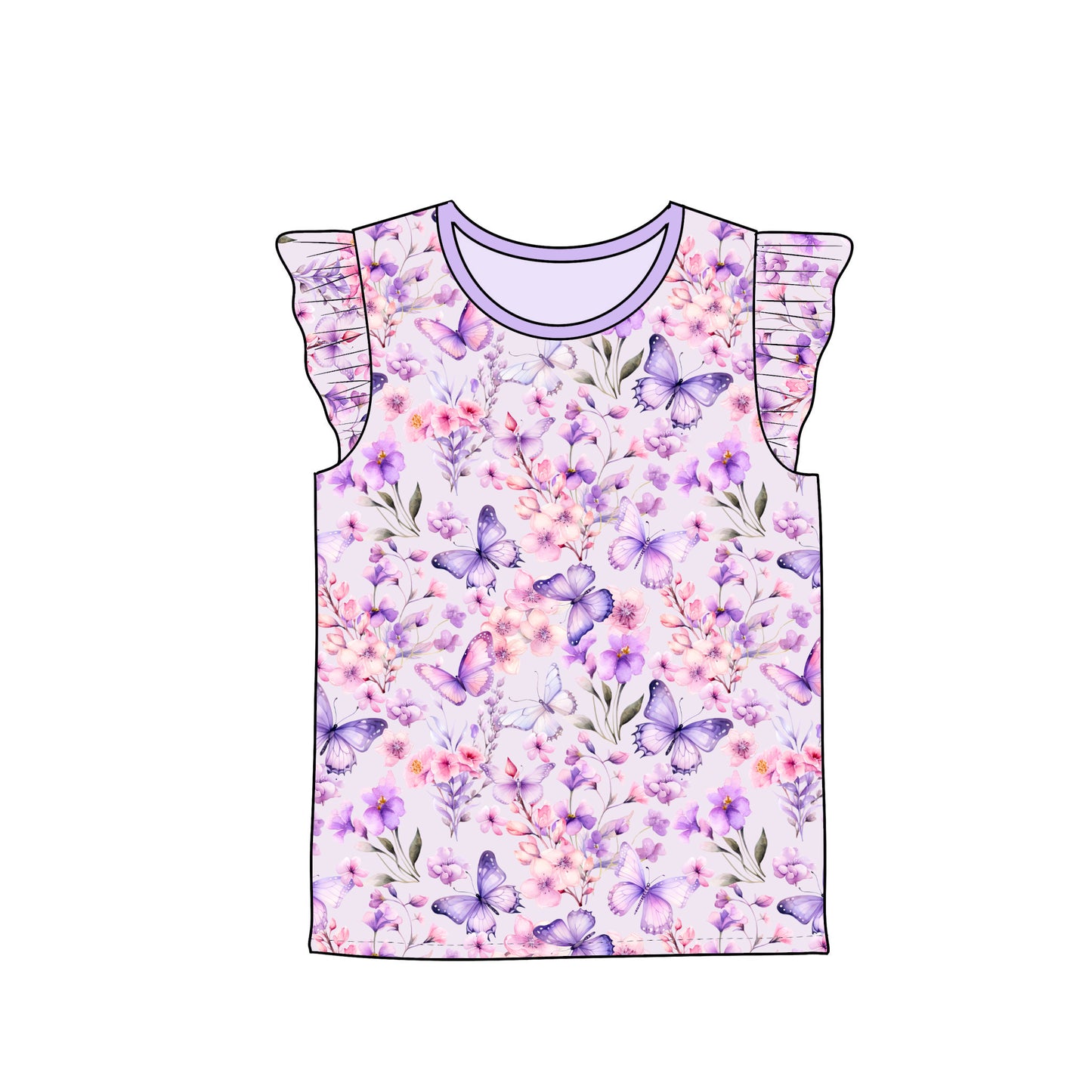 RTS Flutter Sleeve Tee - Aria