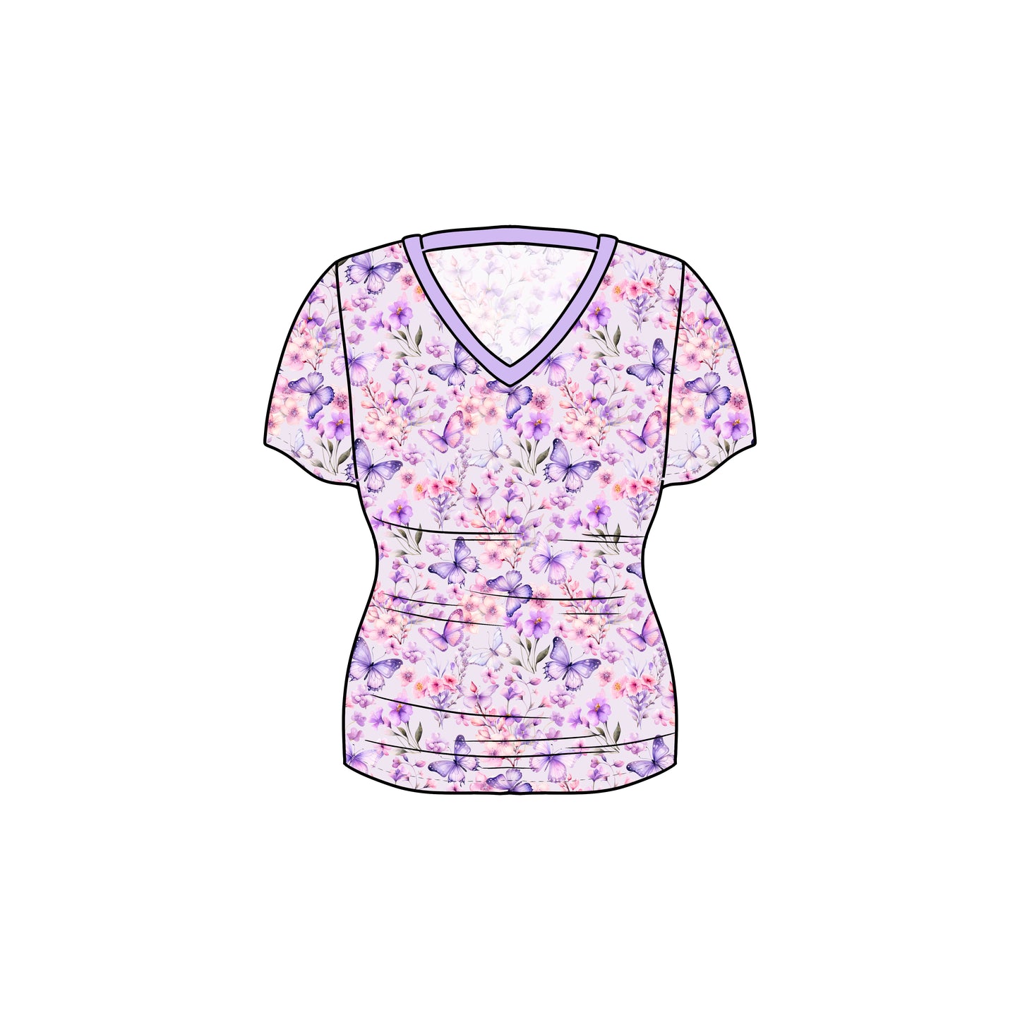 RTS Bamboo Adult V-Neck Tee - Aria