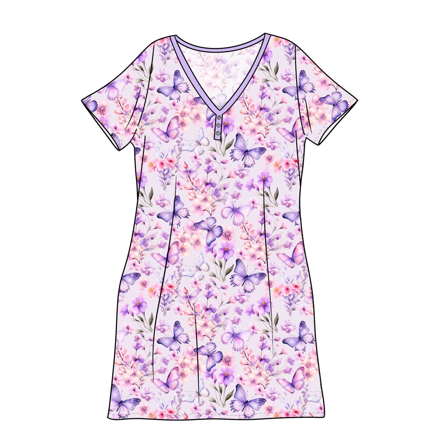RTS Bamboo Adult Sleep Gown - Aria