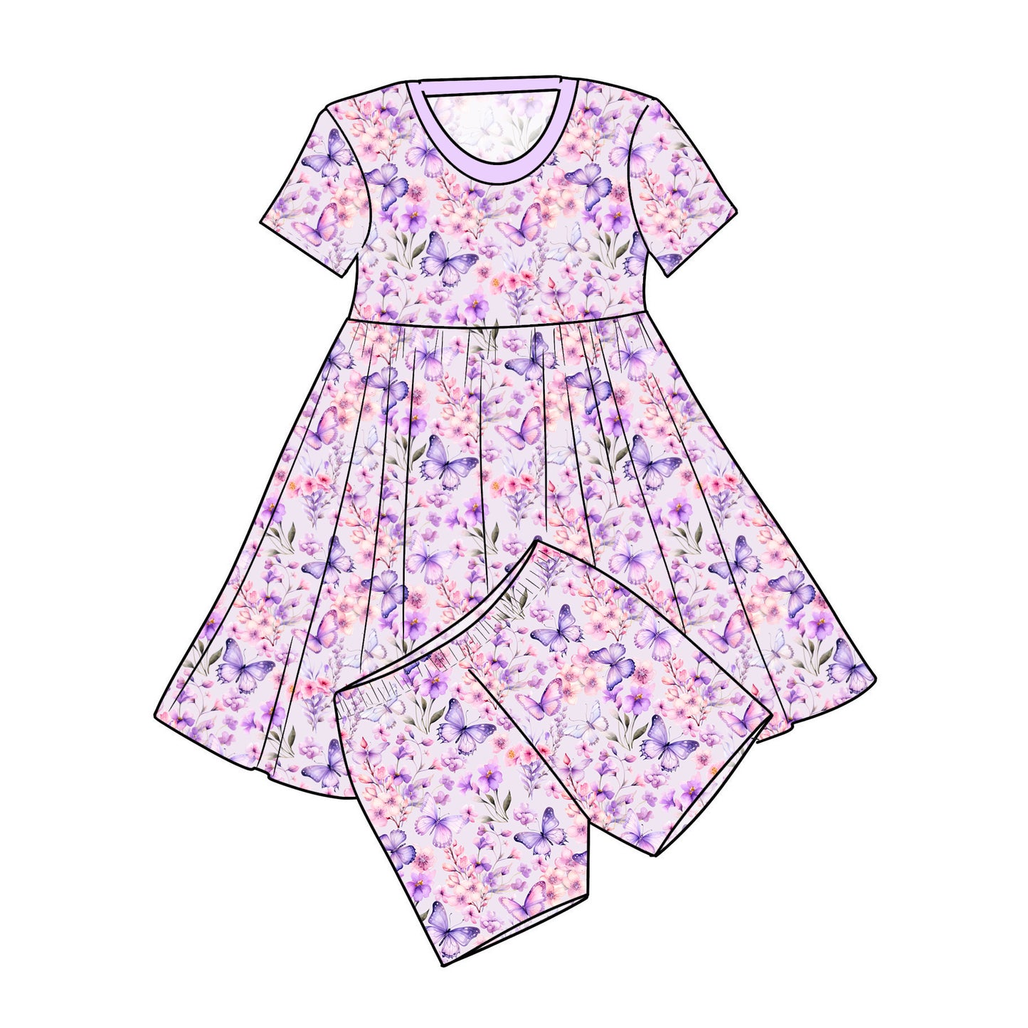 RTS Bamboo Twirl with Shorts - Aria