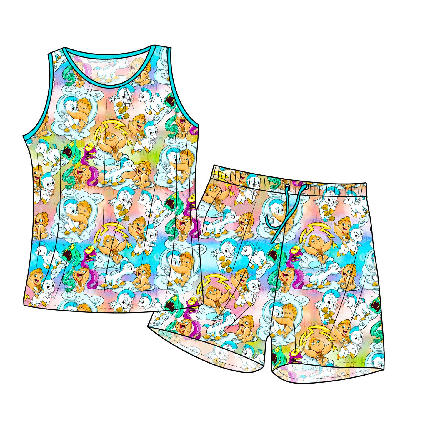 Aug 2026 Pre-Order Tank and Shorts Pajama Set - Baby Herc