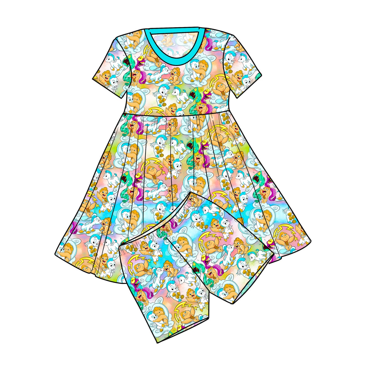 Aug 2026 Pre-order Twirl Dress with Shorts - Baby Herc
