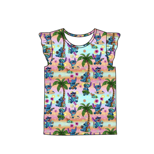RTS Flutter Sleeve Tee - Aloha Summer