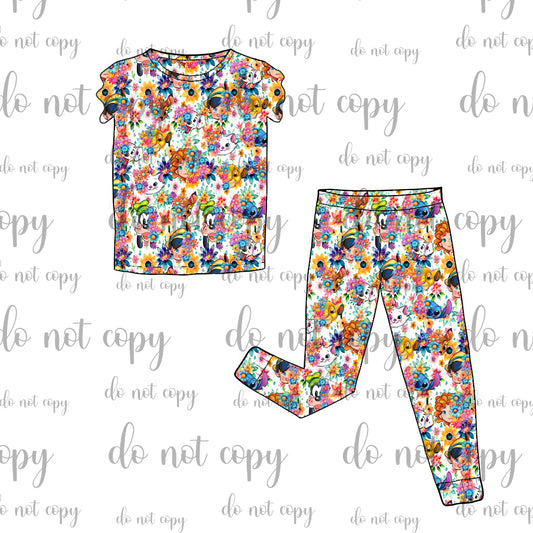 DEC Pre-Order Flutter Sleeve and Pants Pajama Set - Beyond The Bloom