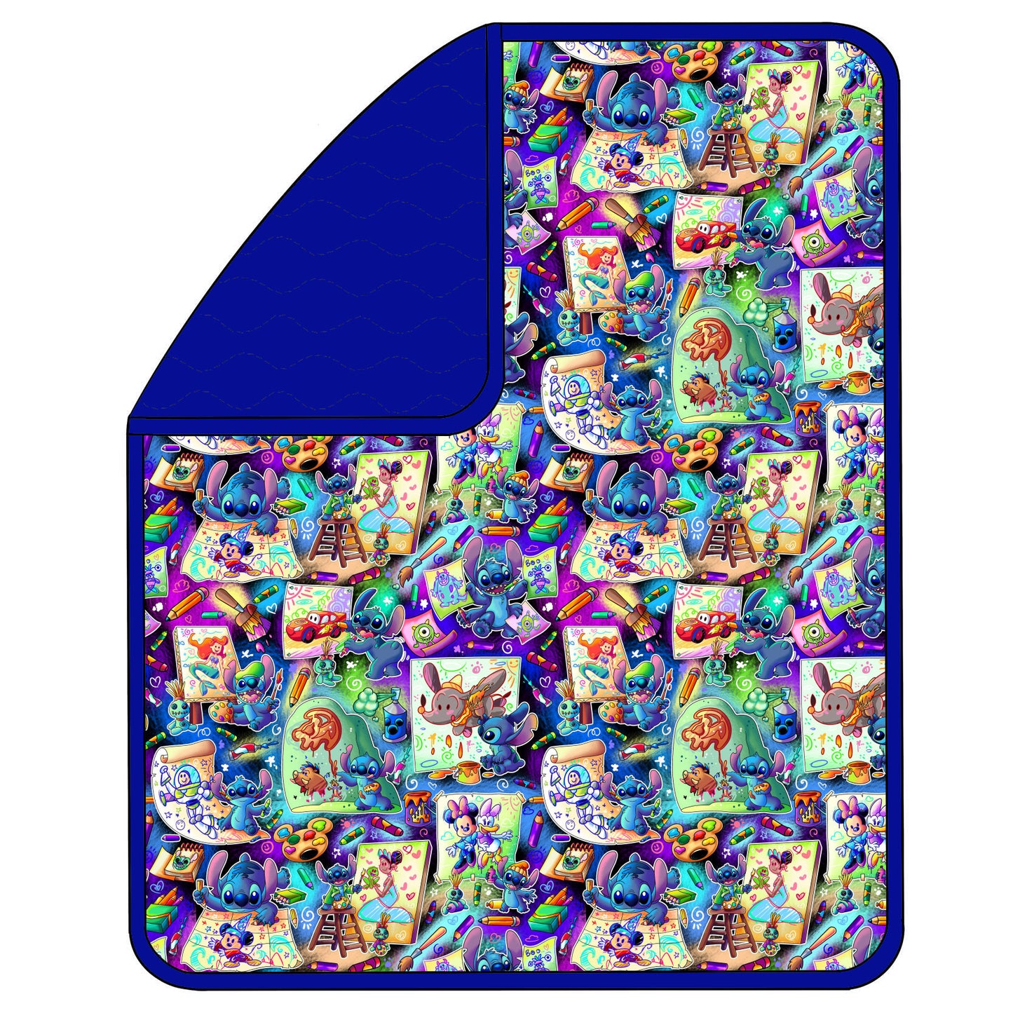 RTS Triple Layer Quilted Bamboo Blanket - Picasso