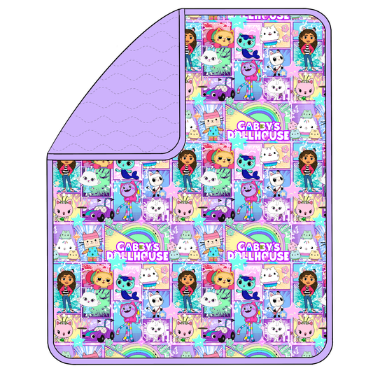 RTS Triple Layer Quilted Bamboo Blanket - Dollhouse