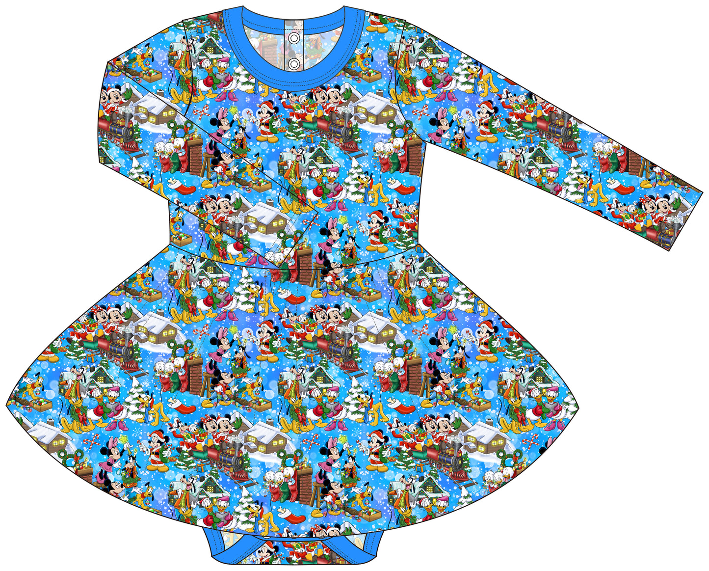 RTS Long Sleeve Bodysuit Twirl - All Aboard
