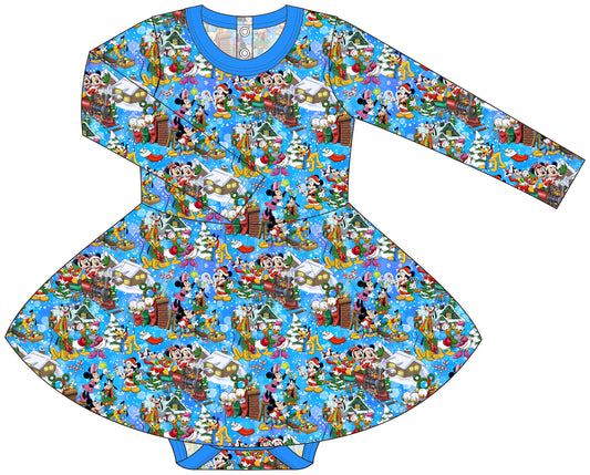 RTS Long Sleeve Bodysuit Twirl - All Aboard