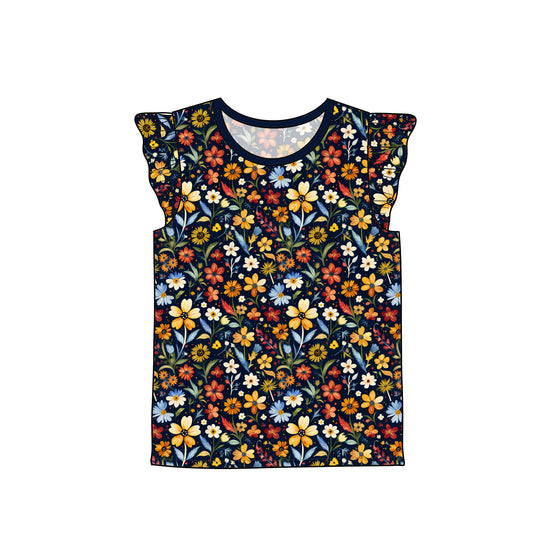 RTS Flutter Sleeve Tee - Wild As A Flower